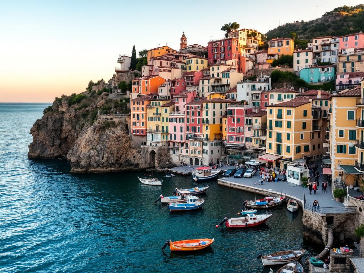Cinque Terre by train and boat, not by trail